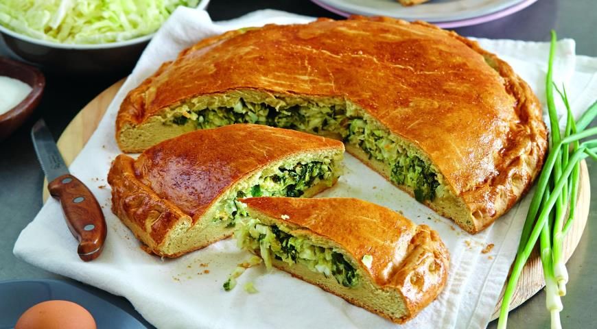 Пирог с капустой и яйцом