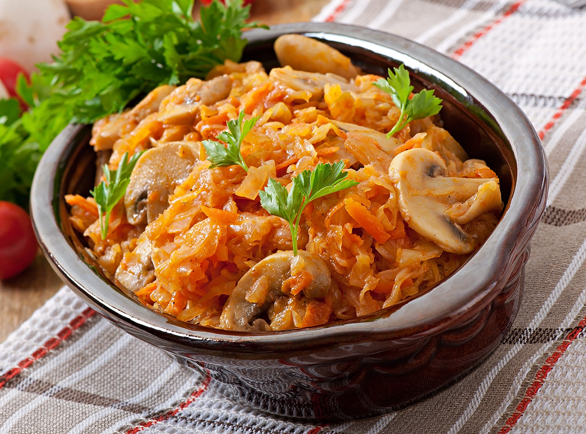 Тушеная капуста вкусные рецепты